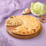 Осетинский пирог с капустой и грецким орехом